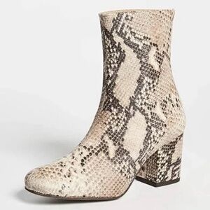 Free People Cecile Snake Ankle Boots